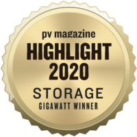 Highlight 2020 Storage Gigawatt Winner