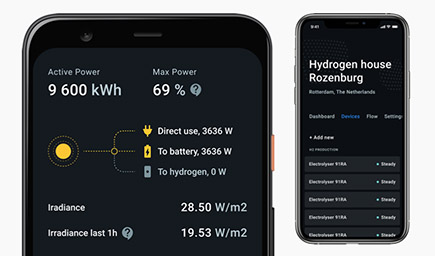 Energy Management Mobile App Screen