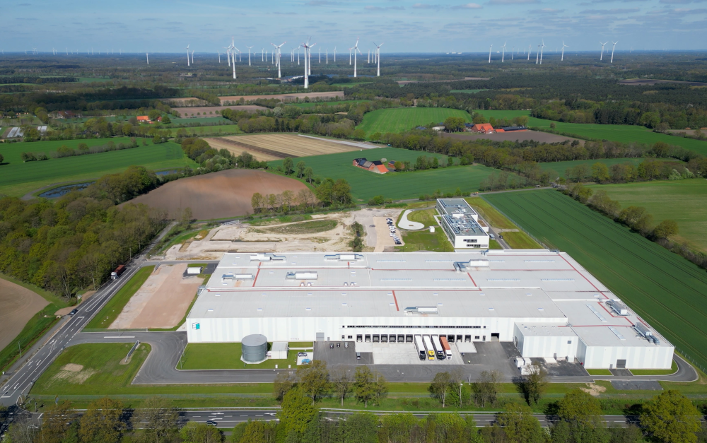 Enapter Campus Saerbeck with Bioenergiepark in the background