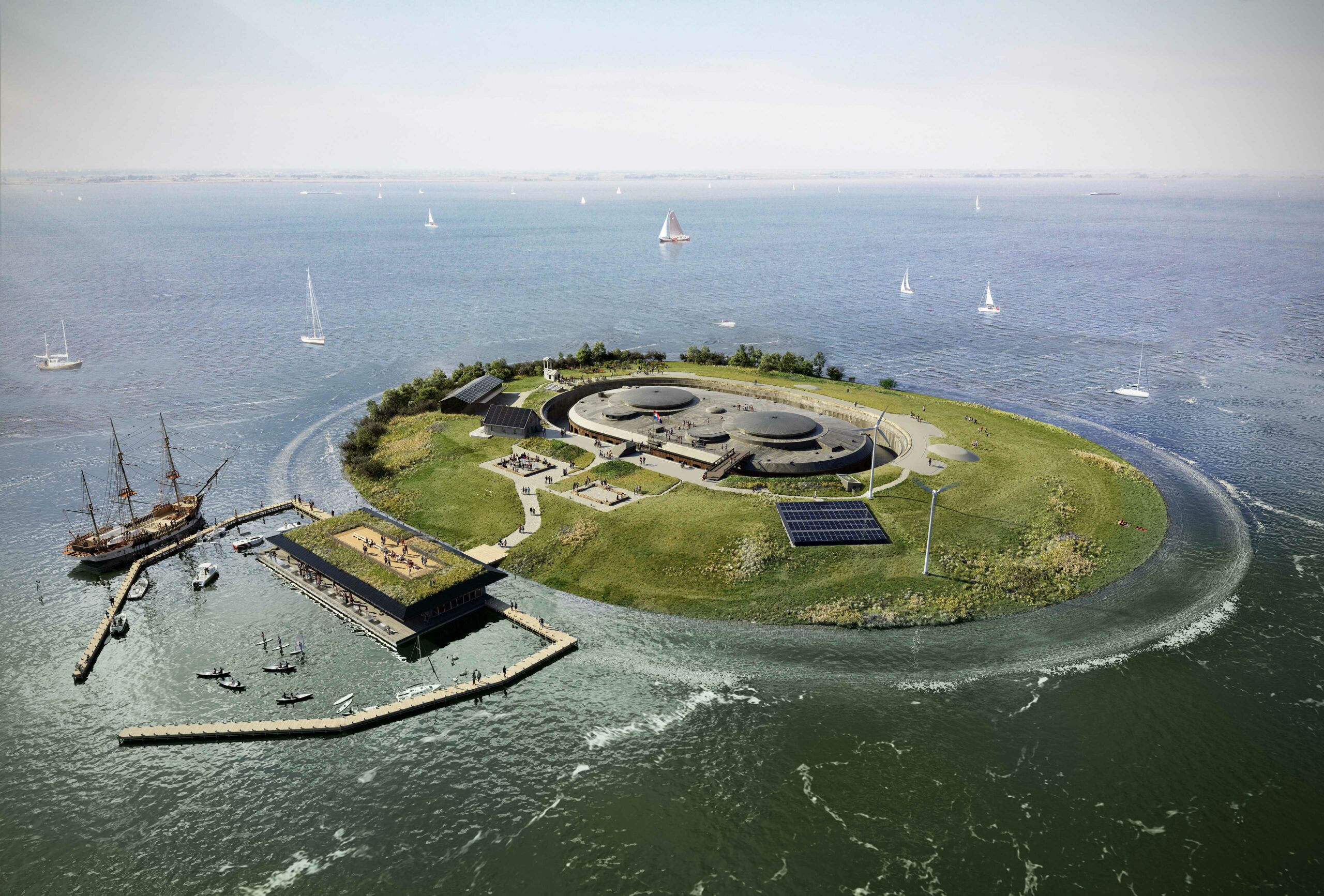 Innovative Sustainable Energy Supply at Fort Island Pampus