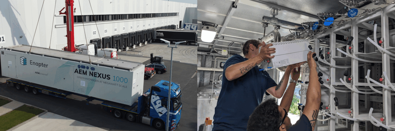 Enapter AEM Nexus 1000 transport and commissioning