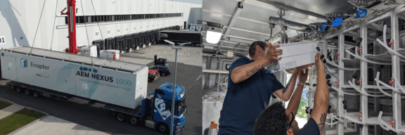 Enapter AEM Nexus 1000 transport and commissioning